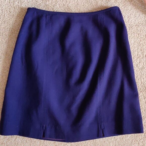 ✔️Purple Wool Pencil Skirt - Picture 4 of 4